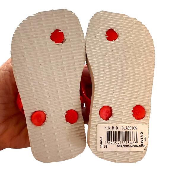 Havaianas Mickey Mouse Flip Flops Baby Thong Sandal Slingback Elastic Sz 5C New - Picture 9 of 11